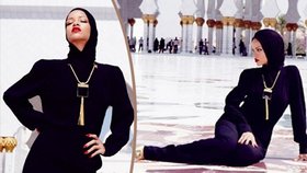 Rihanna vyzývavými fotkami před mešitou pobouřila muslimy