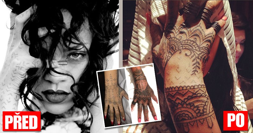 Rihanna nebyla se svým jubilejním dvacátým tetováním spokojená, a tak nechala přivézt tatéry z New Yorku, aby jí ho předělali.