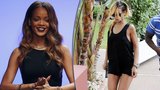 Rihanna v Monaku: Mastné vlasy s odrosty a vytahané tílko bez podprsenky