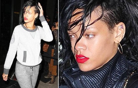 Příšerná vizáž! Vyčerpaná Rihanna s mastnými vlasy děsila okolí