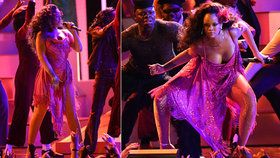 Rihanna divoce tančila na udílení Grammy: Krůček od trapasu!