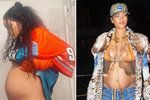 Těhotná Rihanna v pozoruhodném modelu