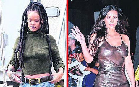 Rihanna a Kim Kardashian.