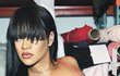 Sexy zpěvačka Rihanna vystavuje těhotenské bříško ve spodním prádle. 