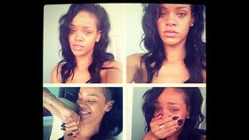 Rihanna se nebojí zveřejnit fotografie, na kterých je nenalíčená