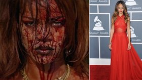 Jindy upravená Rihanna je ve svém novém klipu zalitá krví.