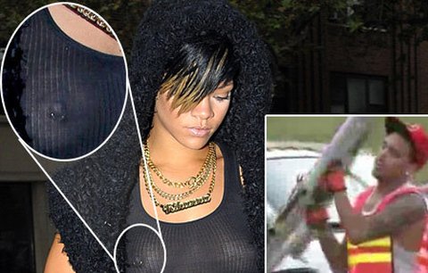 Rihanna má piercing v bradavce, Brown nosí odpadky!
