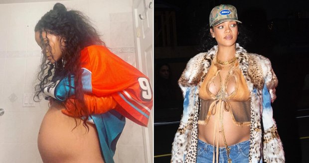 Těhotná Rihanna v pozoruhodném modelu