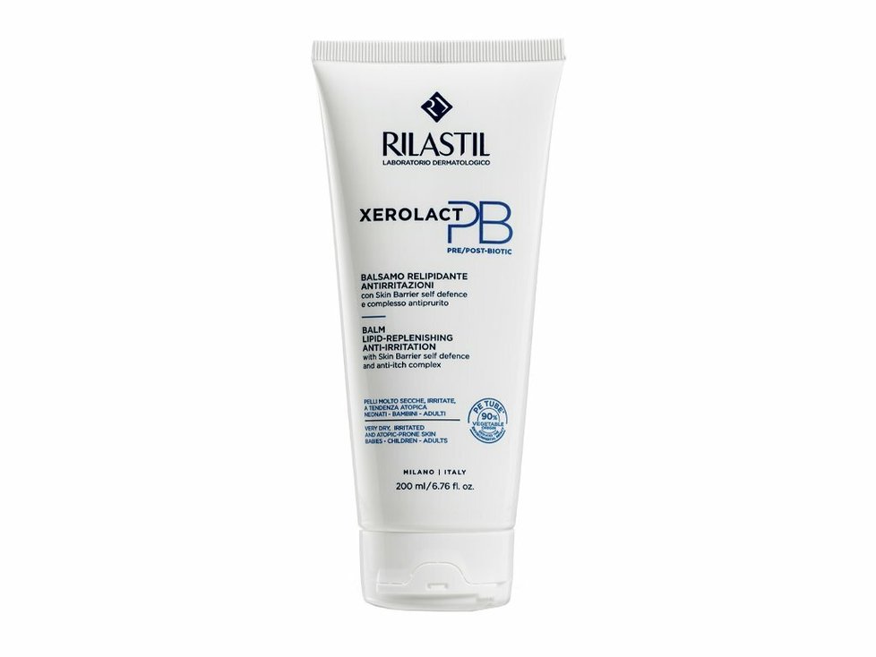 Zkliňující emulze pro suchou pokožku Xerolact PB Balm, Rilastil, 479 Kč (200 ml), koupíte na www.aurio.cz