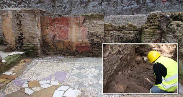 V Římě kopali tunel metra, našli starověké kasárny legionářů