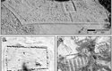 Snímky ze špionážních satelitů programu Corona zobrazující zbytky pevností v Suře a Resafě (Sýrie) a iráckém Ain Sinu