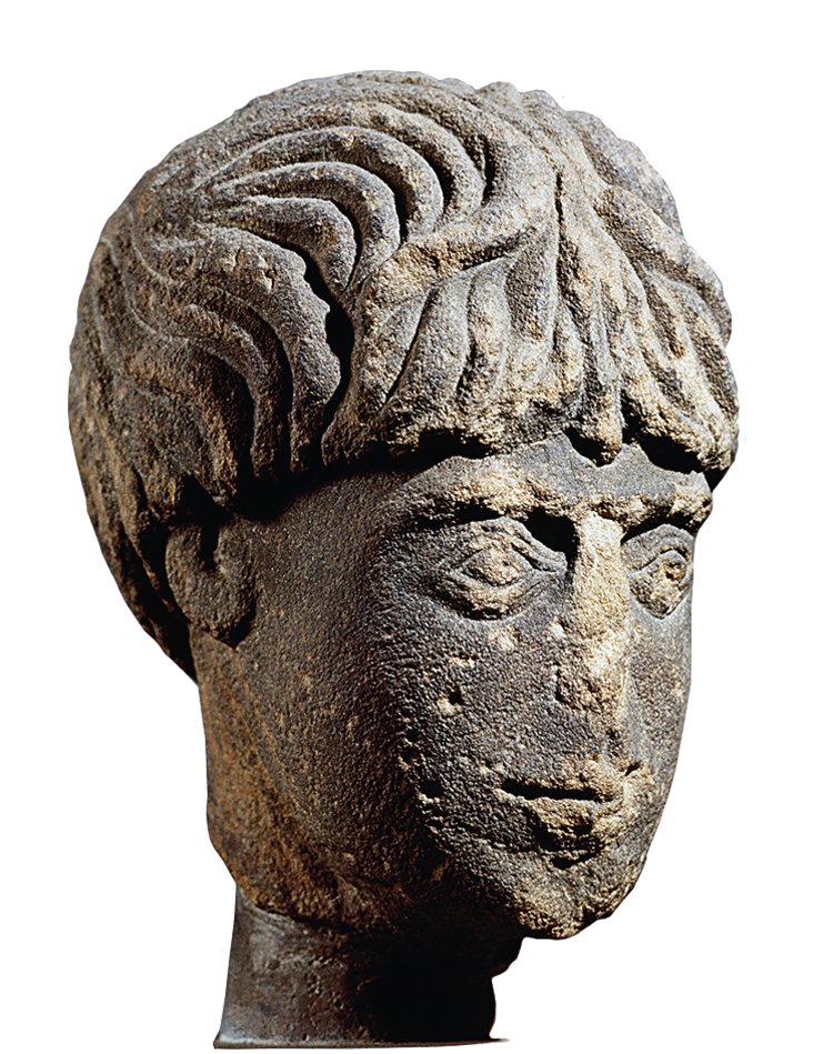 Hlava anglo-římské bohyně, 3. století