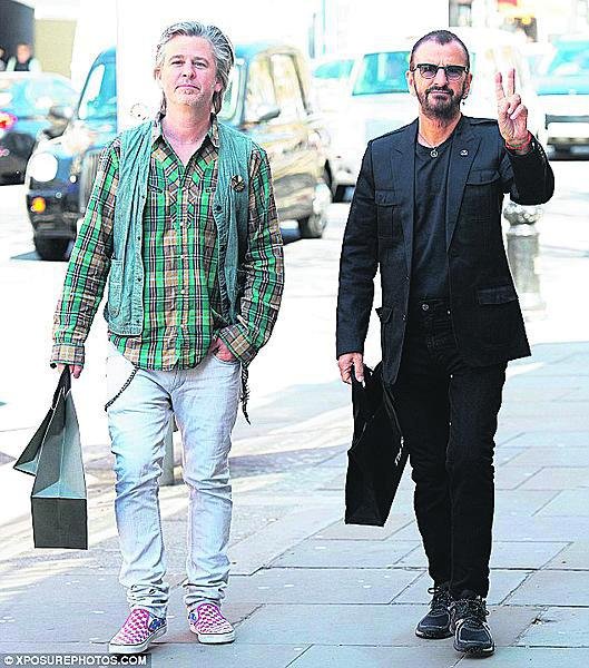 Ringo (vpravo) se svým synem Jasonem.