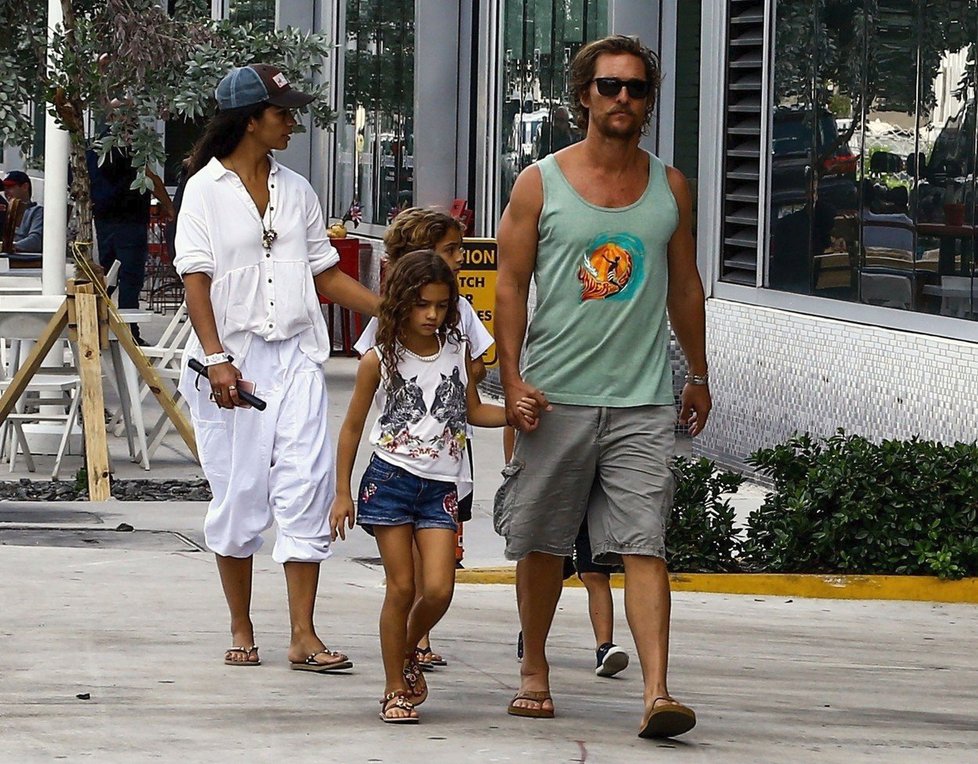 Matthew McConaughey s rodinkou