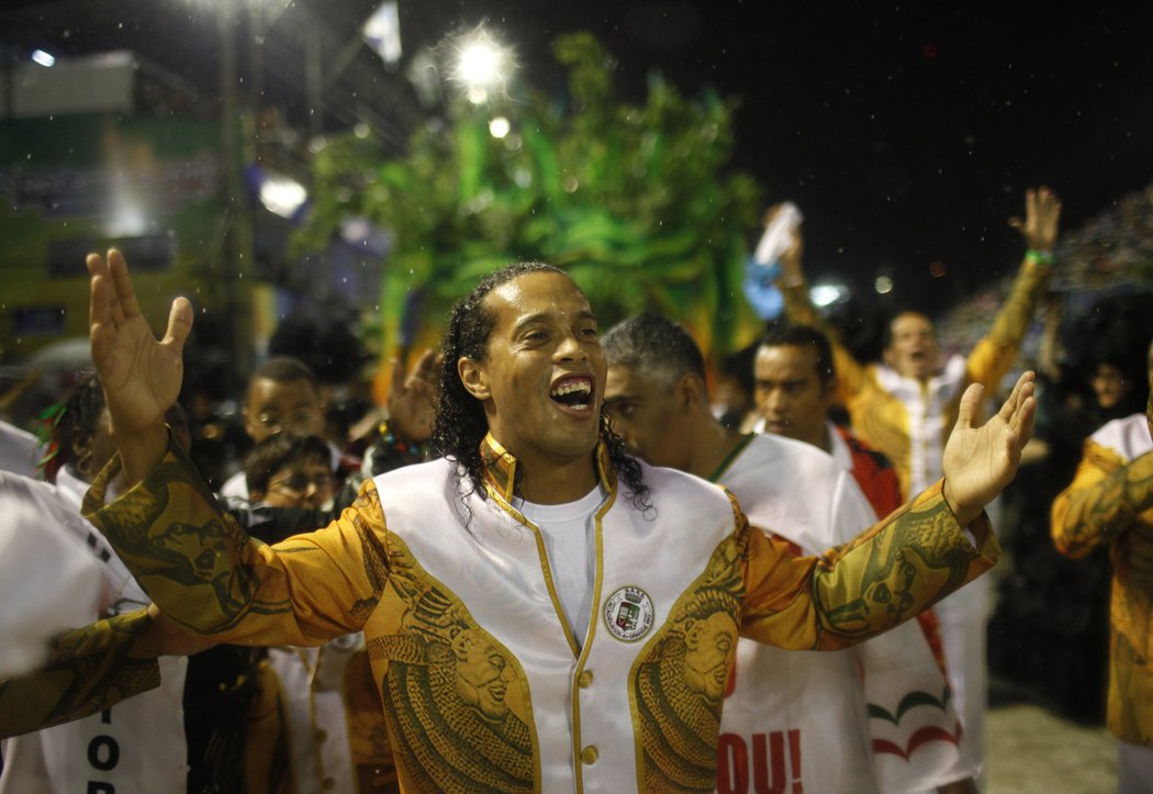 Brazilská fotbalová hvězda Ronaldinho.