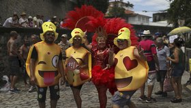 Festivalové veselí v Riu de Janeiru.