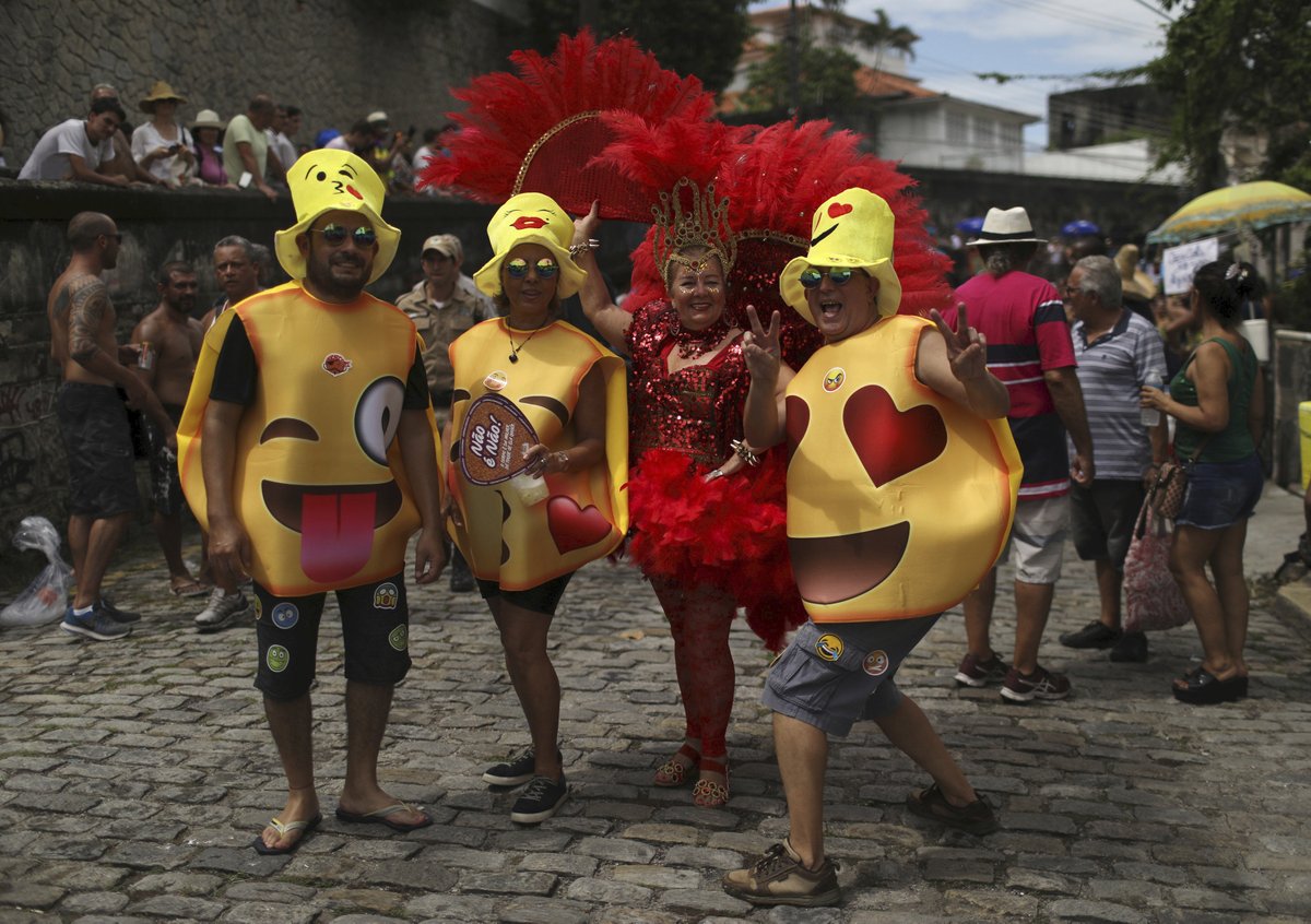 Festivalové veselí v Riu de Janeiru.