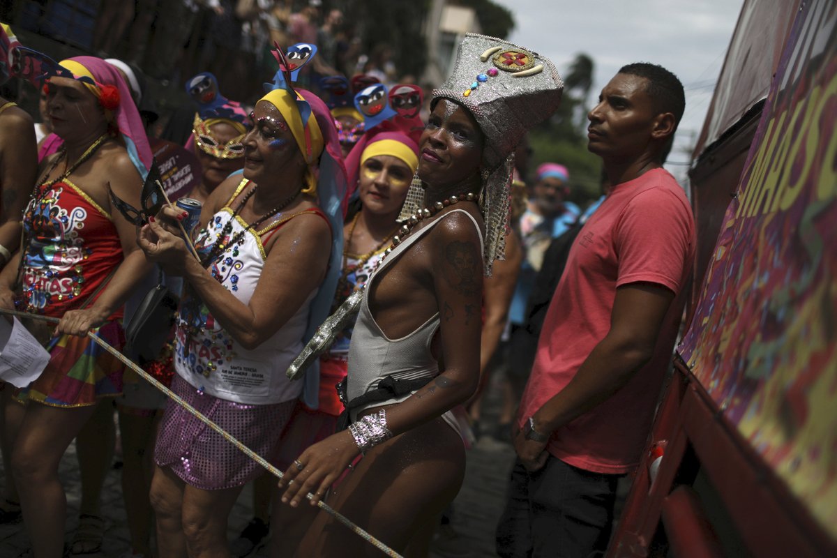 Festivalové veselí v Riu de Janeiru.