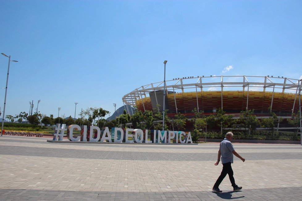 Olympijský park v Riu de Janeiro půl roku po konci her