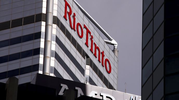 Těžařská společnost Rio Tinto. 