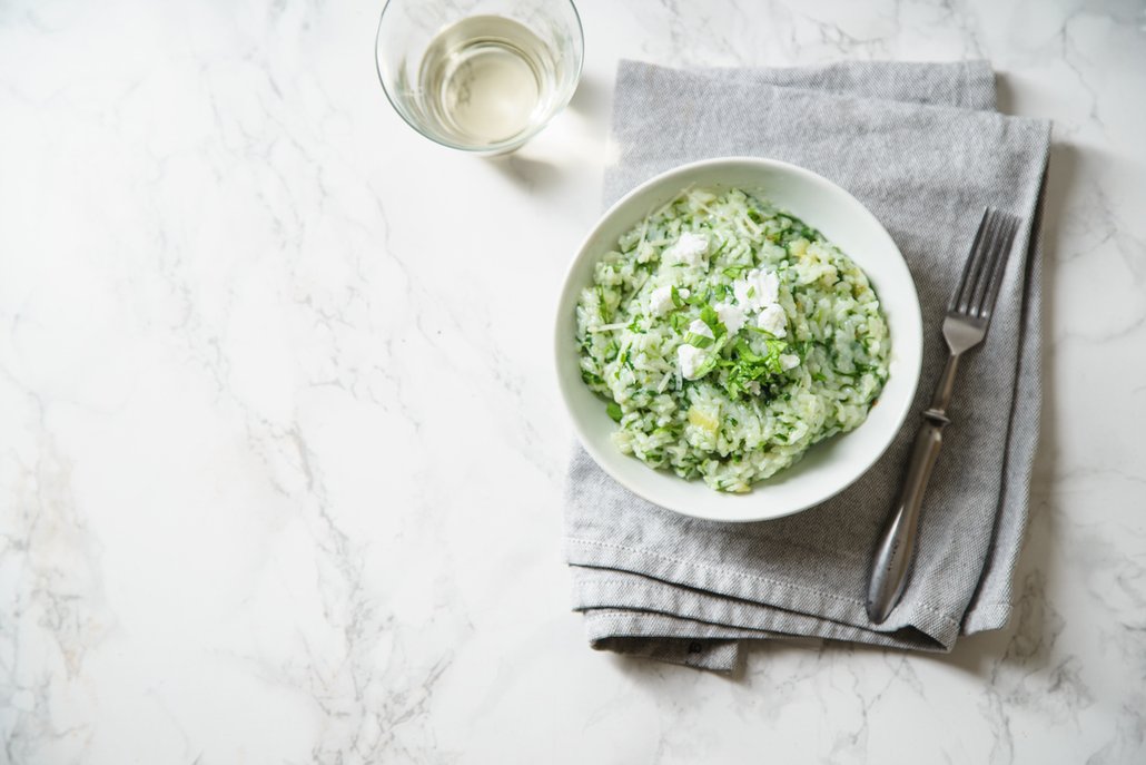 Italské špenátové risotto