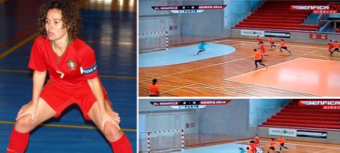 Futsalistka Rita Martins vstřelila úžasný gól, na který do smrti nezapomene.