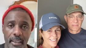 Idris Elba, Tom Hanks a jeho manželka Rita Wilson jsou nakaženi koronavirem.