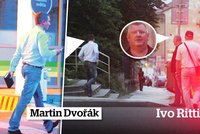 Kmotr Rittig a exšéf DP Dvořák: Tajné setkání a útěk před fotografem