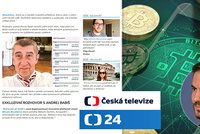 Po útoku na Babiše ČT nasadila právníky. Premiér zbohatl i díky bitcoinům, tvrdil web