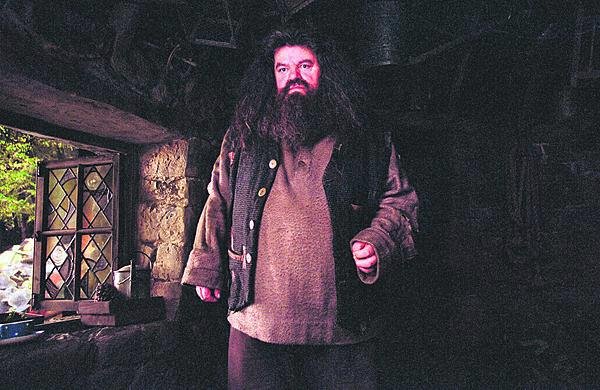Robbie Coltrane jako  Hagrid z filmů  o Harrym Potterovi
