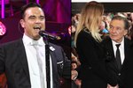 Karel Gott dorazil na koncert Robbieho Williamse se svou ženou Ivanou