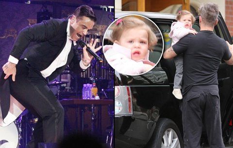 Robbie Williams se v Praze drsně pohádal kvůli fotkám své dcery!