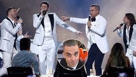 Robbie Williams se na pódiu přidal ke zbytku Take That