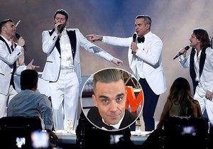 Robbie Williams se na pódiu přidal ke zbytku Take That