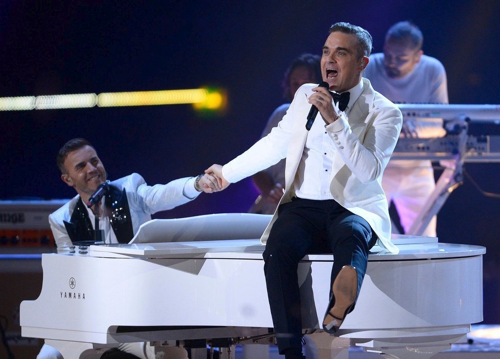 Návrat Take That? Robbie Williams a Gary Barlow to rozjeli jako před lety.