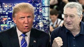 Herec Robert De Niro chce rozbít hubu Donaldu Trumpovi.