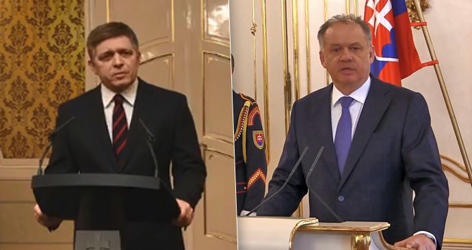 Slovenský premiér Robert Fico odmítl nedělní slova prezidenta Andreje Kisky.