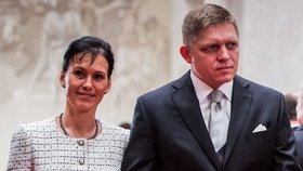 Robert Fico s manželkou Svetlanou