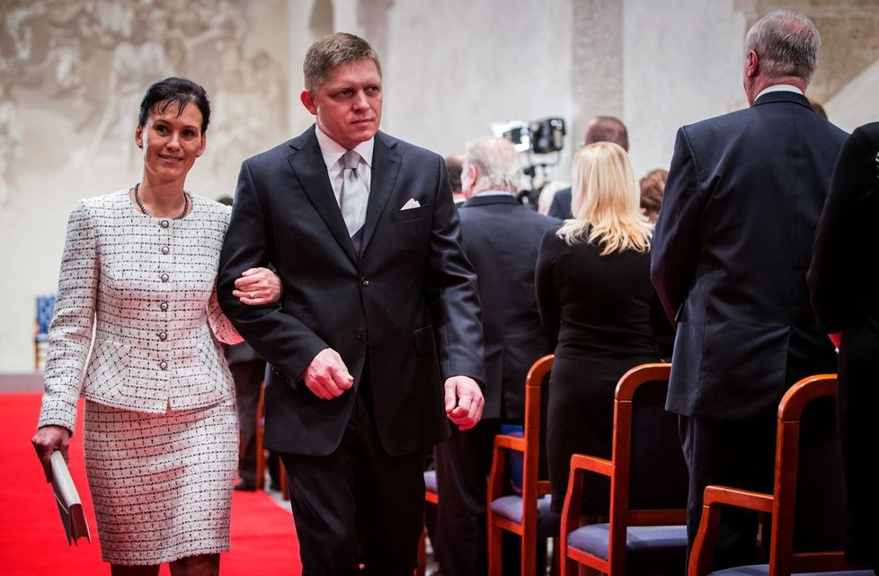 Robert Fico s manželkou Svetlanou