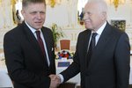 Robert Fico a Václav Klaus