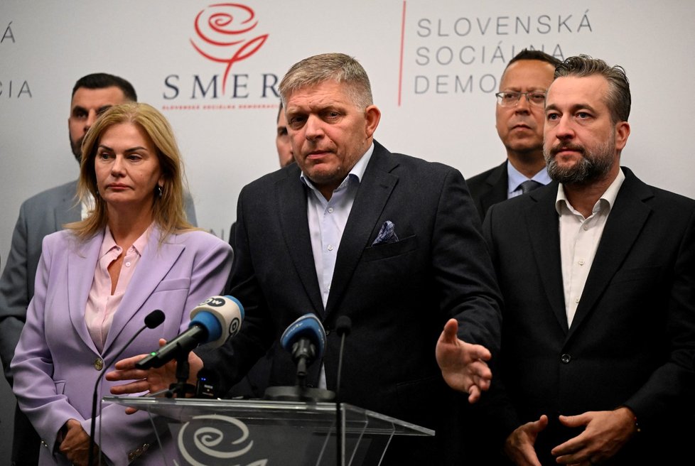 Slovenské volby: Šéf Směr-SD Robert Fico (1. 10. 2023)