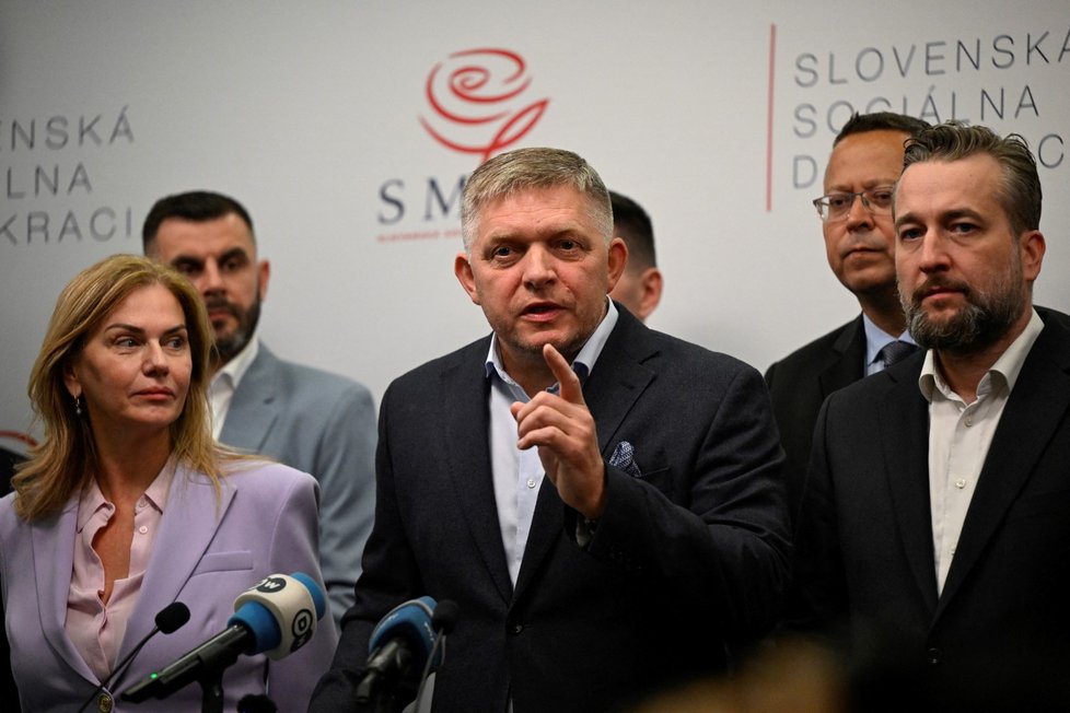 Slovenské volby: Šéf Směru-SD Robert Fico (1.10.2023)