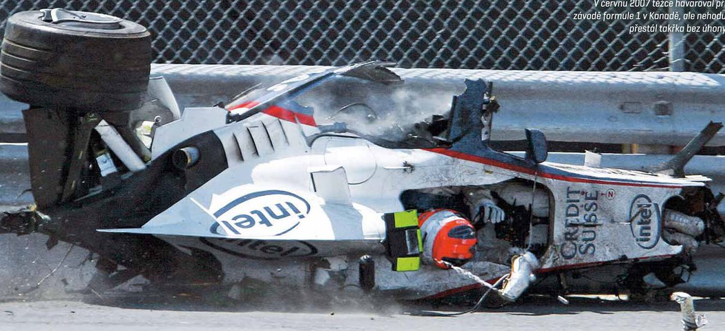 V červnu 2007 těžce havaroval při závodě formule 1 v Kanadě, ale nehodu přestál takřka bez úhony