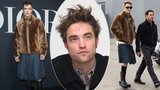 Upír ze Stmívání, jak ho neznáme: Robert Pattinson překvapil v sukni a v kožíšku!