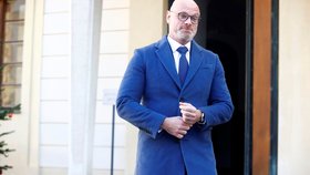 Robert Plaga (za ANO) coby adept na ministra školství na Pražském hradě (listopad 2025)