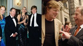 Rozladěný Redford (†89) při návštěvě Česka: Havel mu zvedl náladu!