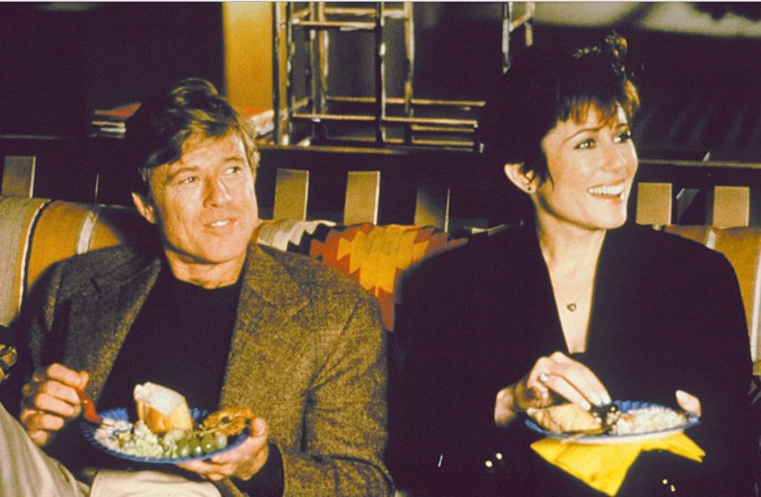 Robert Redford, Mary McDonnell ve filmu Slídilové (1992)