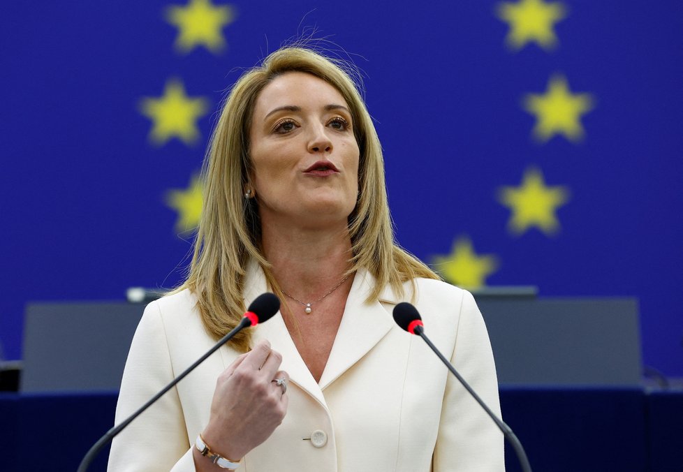 Roberta Metsolaová byla zvolena novou předsedkyní Evropského parlamentu. (18.1.2022)