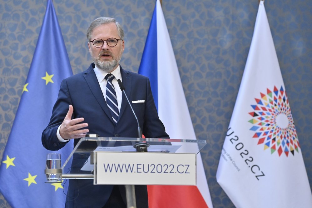 Premiér Petr Fiala (ODS) (16.6.2022)