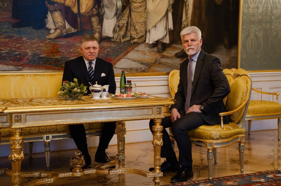 Setkání slovenského premiéra Roberta Fica a prezidenta Petra Pavla (24. 11. 2023)